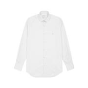 Brooksfield Bomullsskjorta Modern Passform Långärmad White, Herr