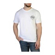 Off White Logo Bomull T-shirt Vår/Sommar Män White, Herr