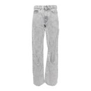 Y/Project Retro Snap Off Jeans Gray, Dam