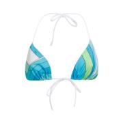 Emilio Pucci Blå Triangel Bikini Badkläder Ss24 Multicolor, Dam