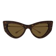 Gucci Platt Front Cat-Eye Solglasögon Gg1565S Brown, Dam