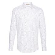 Hugo Boss Bomullsskjorta med H-Hank Design White, Herr