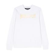 Just Cavalli Vit Sweatshirt Dammode Ss24 White, Dam