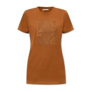 Max Mara ‘Taverna’ T-shirt Brown, Dam
