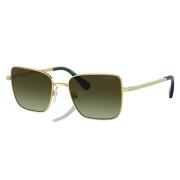 Swarovski Gold Green Shaded Sunglasses Multicolor, Dam