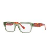 Vogue Transparent Green Eyewear Frames Green, Unisex