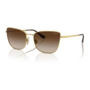 Vogue Tortoise Gold/Brown Shaded Sunglasses Yellow, Dam