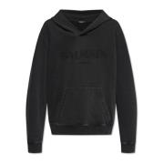 Balmain Sweatshirt med logotyp Black, Herr