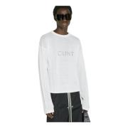 Rick Owens Grafisk Ulltröja White, Dam