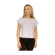 Liu Jo Casual Bomull T-shirt för Kvinnor White, Dam