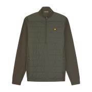 Lyle & Scott Quiltad Zip Midlayer Green, Herr