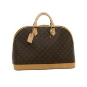 Louis Vuitton Vintage Pre-owned Canvas handvskor Brown, Dam