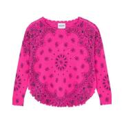 Kujten Neon Rose Cashmere Bandana Sweater Pink, Dam