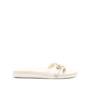 Ancient Greek Sandals Flat Sandals White, Dam