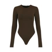 Entire Studios Brunette Bodysuit Brown, Dam