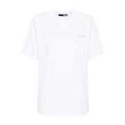 Rotate Birger Christensen Stilren Boxy T-shirt för kvinnor White, Dam