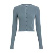 Calvin Klein Blå Cardigan Tröja Dammode Blue, Dam