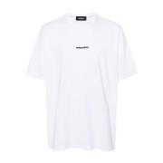 Dsquared2 Stilig T-shirt-uppgradering för män White, Herr
