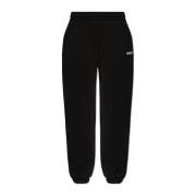 Rotate Birger Christensen Sweatpants med logotyp Black, Dam