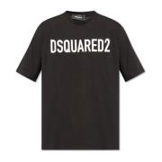 Dsquared2 T-shirt med logotyp Black, Herr