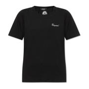 Dsquared2 T-shirt med logotyp Black, Dam