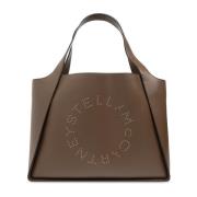 Stella McCartney 'Logo Tote' Shopper Väska Brown, Dam
