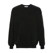 Giada Benincasa Svart Sweatshirt med Broderad Logotyp Black, Dam