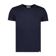 Orlebar Brown Lyxig Bomull Silk T-shirt Blue, Herr