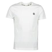 Burberry Broderad Logotyp Rund Hals T-shirt White, Herr