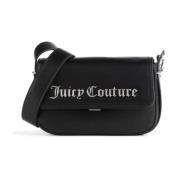 Juicy Couture Svart Crossbody Väska med Frontlogo Black, Dam