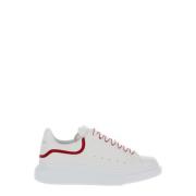 Alexander McQueen Vita låga topp sneakers röda detaljer White, Herr