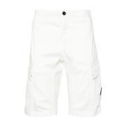 C.p. Company Cargo Bermuda Shorts White, Herr