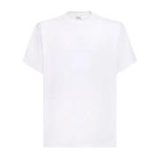Burberry Vit Bomull T-shirt med Logodetalj White, Herr