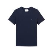Les Deux Piqué T-shirt med Encore-logotyp Blue, Herr