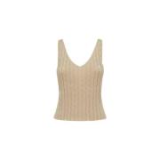 MVP wardrobe Contes Knit TOP Beige, Dam