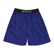 Moncler Logo Badshorts Blue, Herr