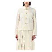 Comme des Garçons Ulltropisk Blazer Beige, Dam