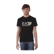 Emporio Armani EA7 Casual Sweatshirt för Män Black, Herr