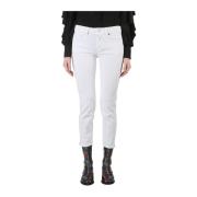 Dondup Denim Jeans Newdia Model White, Dam