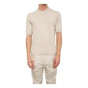 Paolo Pecora Beige Crewneck Sweater Beige, Herr