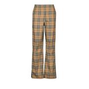 Burberry Vintage Check Flared Byxor Multicolor, Dam