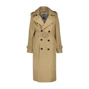 Burberry Klassisk Lång Trenchcoat Beige, Dam