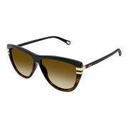 Chloé Black/Brown Shaded Sunglasses Black, Dam
