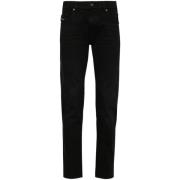 Diesel Svarta Denim Slim Fit Jeans Black, Herr