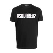 Dsquared2 Svart T-shirt S74Gd1158 S23009 Black, Herr