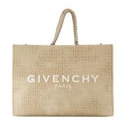 Givenchy Elegant Toteväska med Broderad Logotyp Yellow, Dam