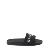 Givenchy Logo Slide Sandaler Black, Herr