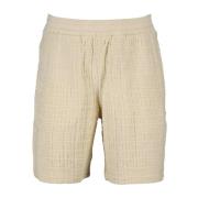 Givenchy 4G Print Lång Coupe Shorts Beige, Herr