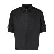 Givenchy Oversized Skjorta med Dragkedja Black, Herr