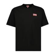 Kenzo Logo Print Rund Hals T-shirt Black, Herr
